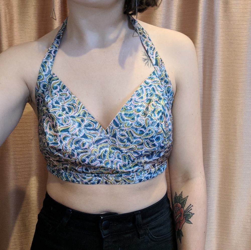 Vintage bra top reversible